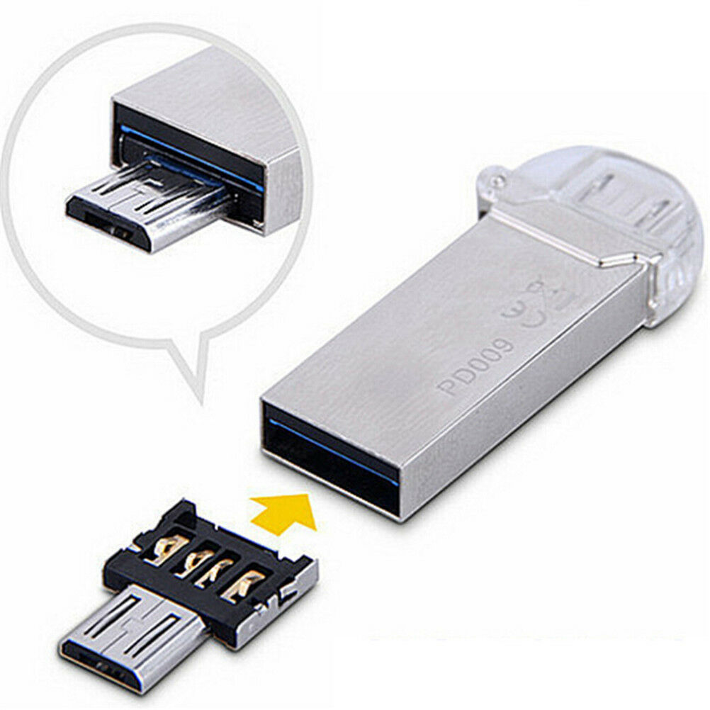 3Pcs Micro USB Male to USB Female OTG Flash Drive Adapters Converter For P.l8