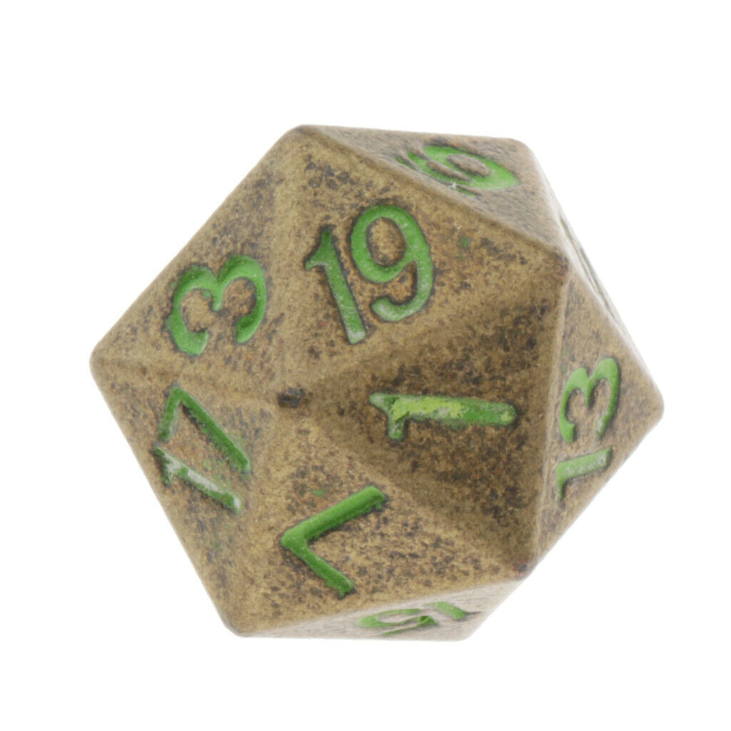 1pc Dice D20 Twenty Sided 22mm 0.87inch Glow in the Dark Numbers Number 1-20