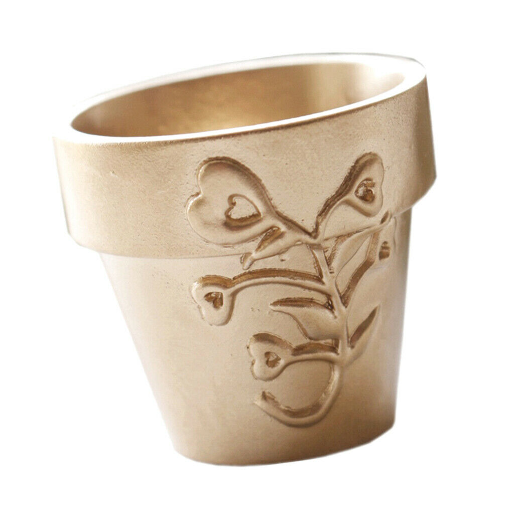 Mini Flowerpot Candy Bucket Golden Cute Creative Bucket