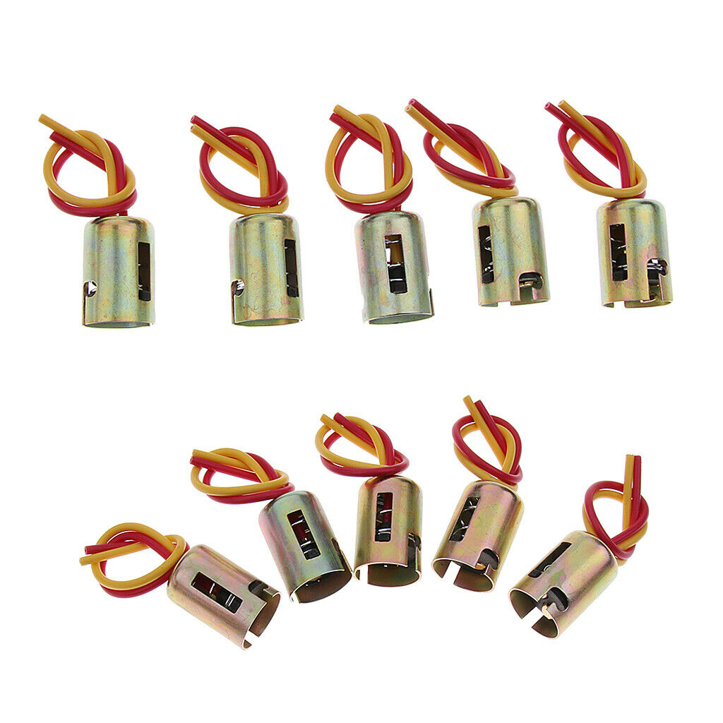 10PCS Replacement BAY15D LED Light Extension Wiring Harness Socket Connector
