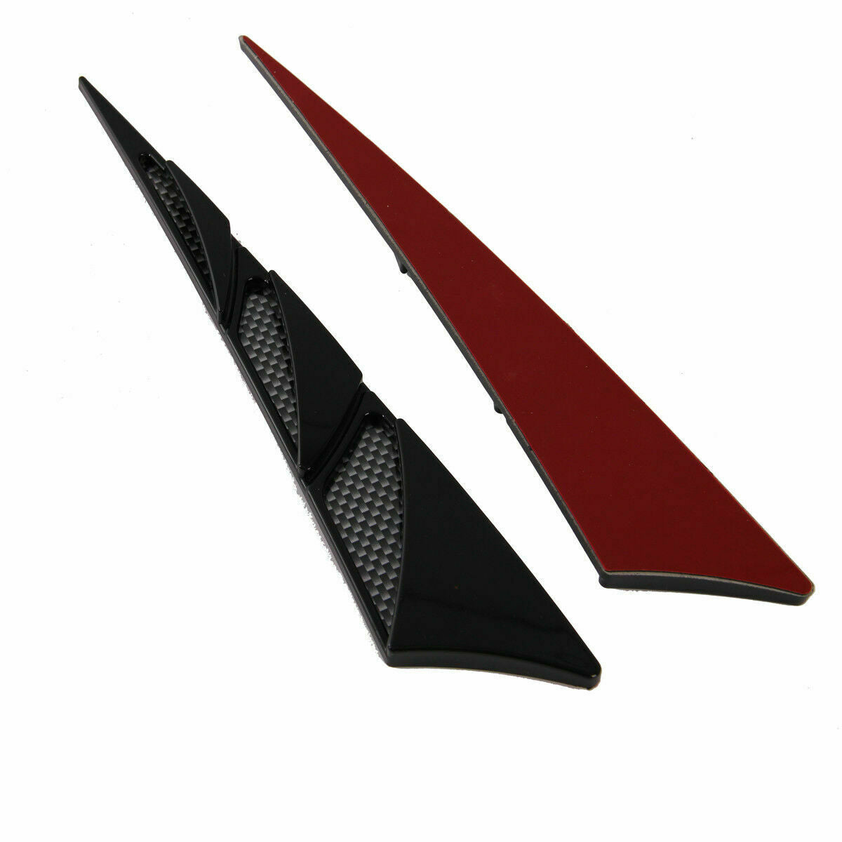 2X UNIVERSAL CAR AUTO EXTERIOR HOOD AIR FLOW FENDER SIDE VENT INTAKE STICKERS