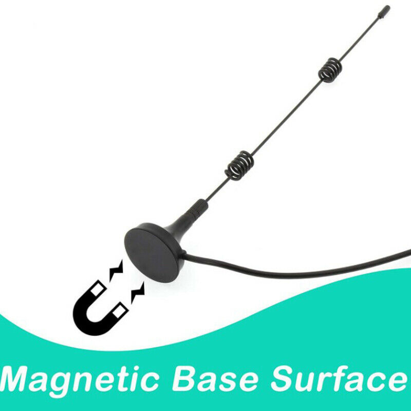 1pc 2.4G Dual Band pole antenna SMA Male/RP SMA Male with Magnetic ba.l8