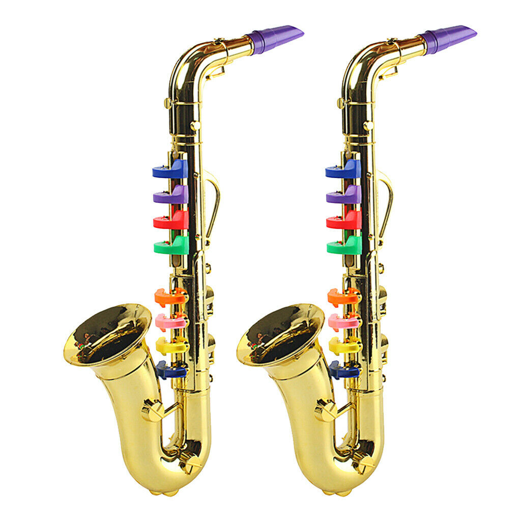 2x Musical Saxophone Play Sax Kids Activity Musical Instrument Learning Toys