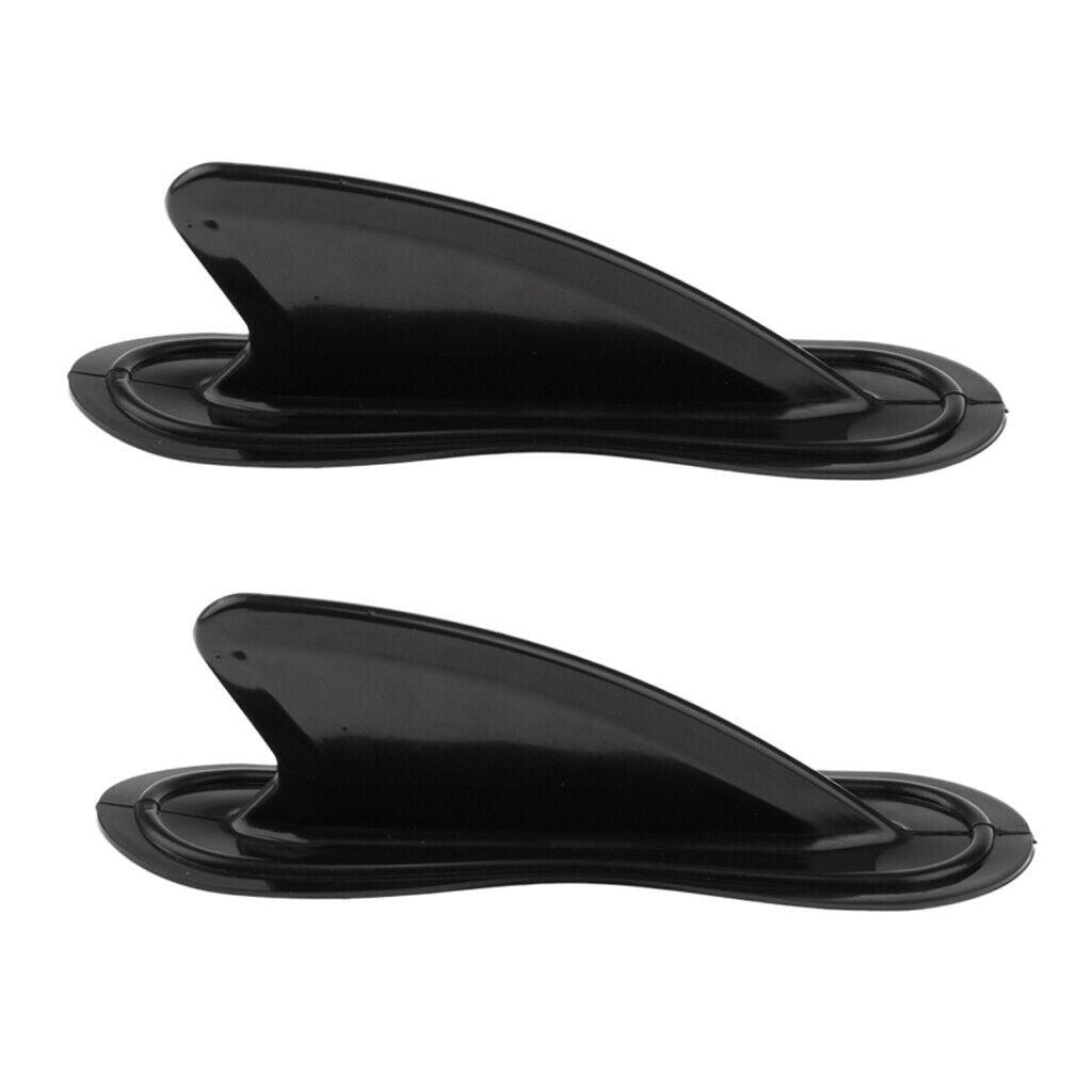 2xBlack Large Kayak Skeg Tracking Fin Integral for Canoe Boat Dinghy Accessories