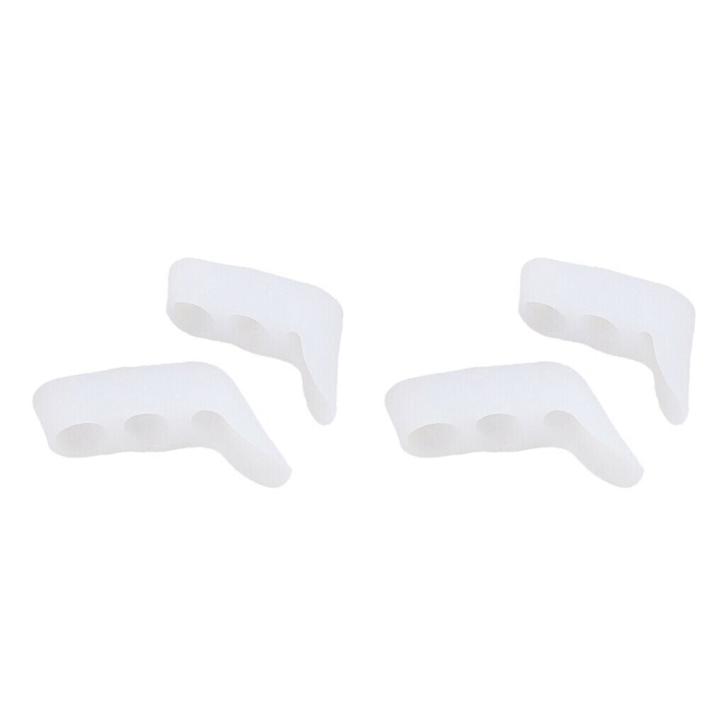 4pcs Pinky Toe Separators Stretcher Gel Separators, Toe Straightener Bunions for
