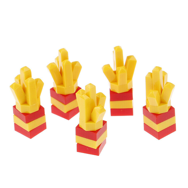 Hamburger Chips City Building  Fast Food Parts Compatible Bricks Toys DIYA KX