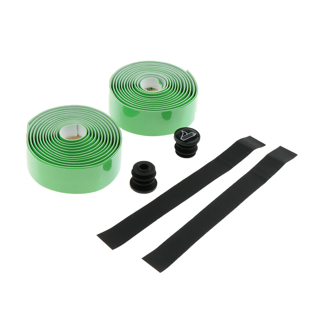 Non-slip Bicycles Handlebar Tapes - Road Bike Handle Bar Wrap Bandage Green