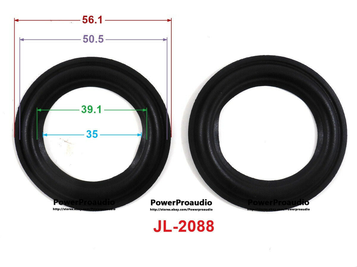Brand New 10 piece 2.5 inch Subwoofer Rubber Surrounds 56.1 50.5 39.1 35  mm