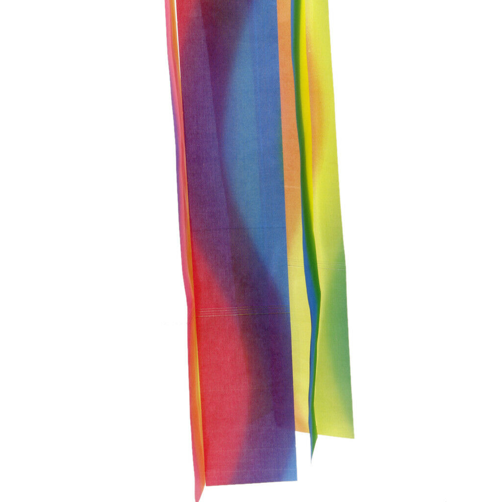 70cm Rainbow Japanese Windsock Carp Flag Koi Nobori Wind Streamer Kite Decor