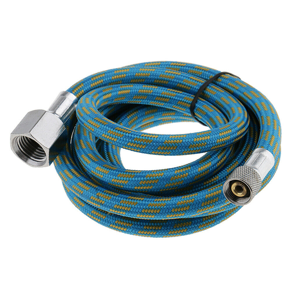 1.5m 1/8" to 1/4" Woven Braided Nylon Airbrush Air Hose Tube Fits Most Brand