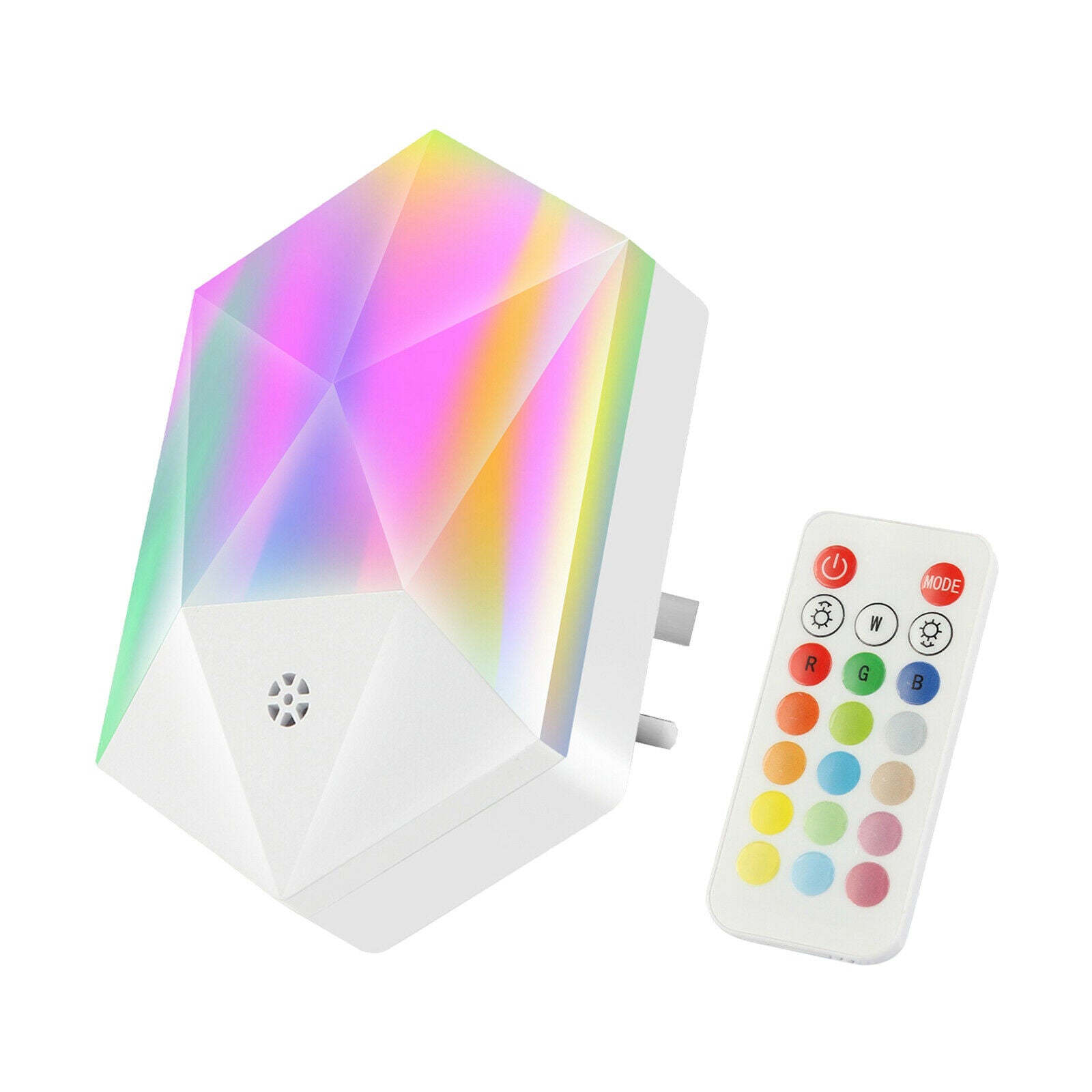 Decorative Plug in LED 16 Colors Night Light Lamp Energy Saving Auto On/Off