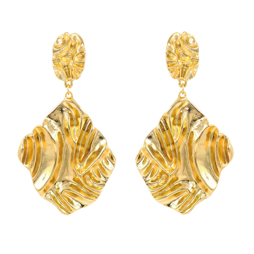 Chic Fashion Women Golden Geometric Dangle Earrings Ear Studs Statement