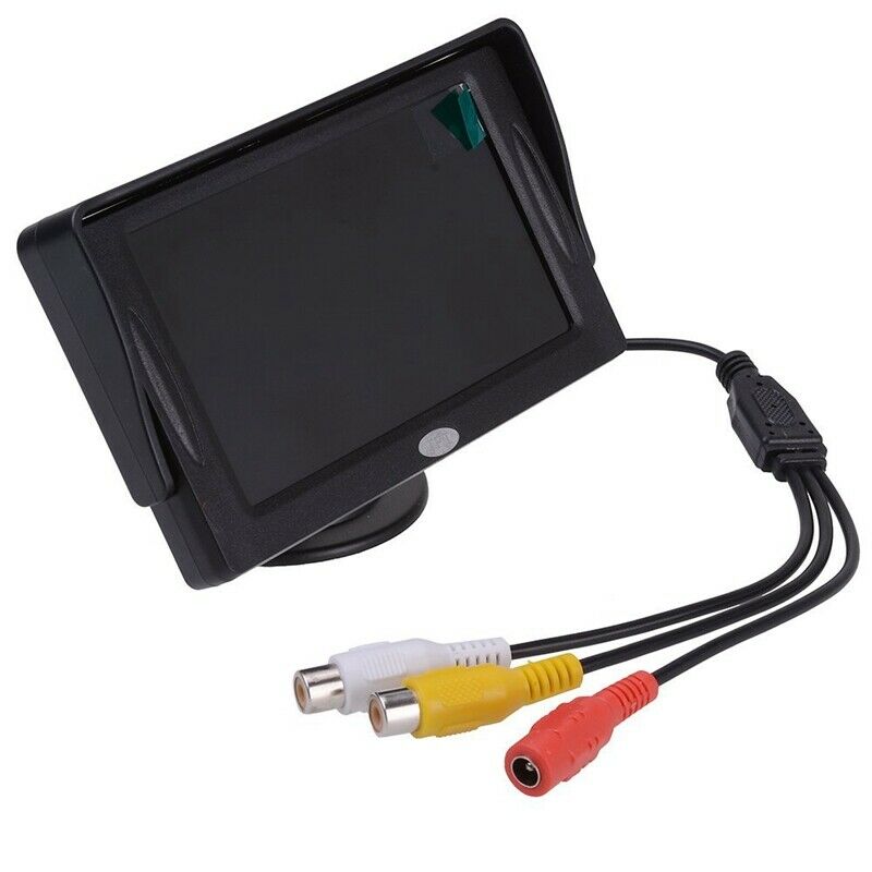 Rearview Monitor Car LCD 4.3 "Camera DVD CD Black V4C3C3