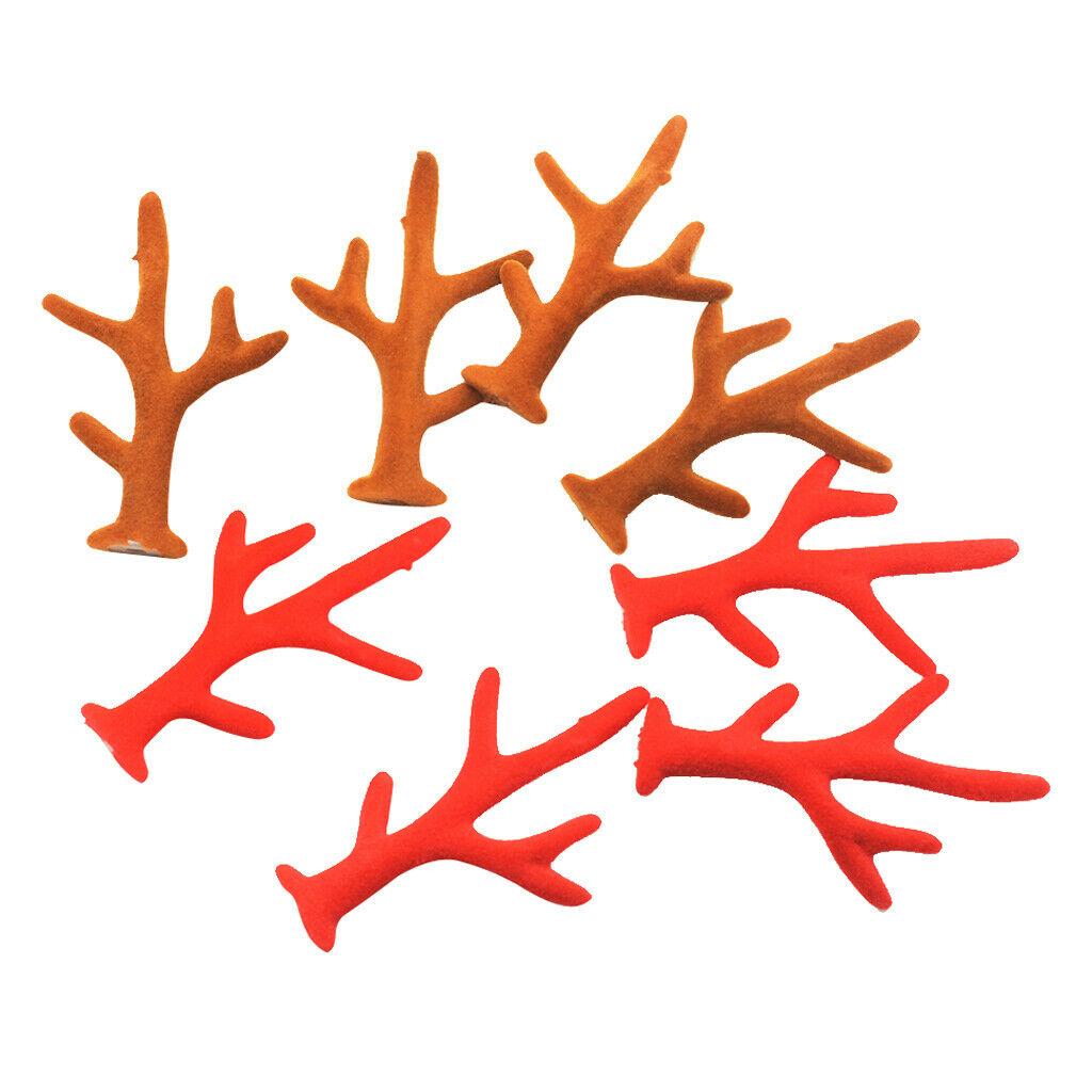 2x Reindeer Antler Craft Ornaments For Party Ornaments, Christmas Celebration