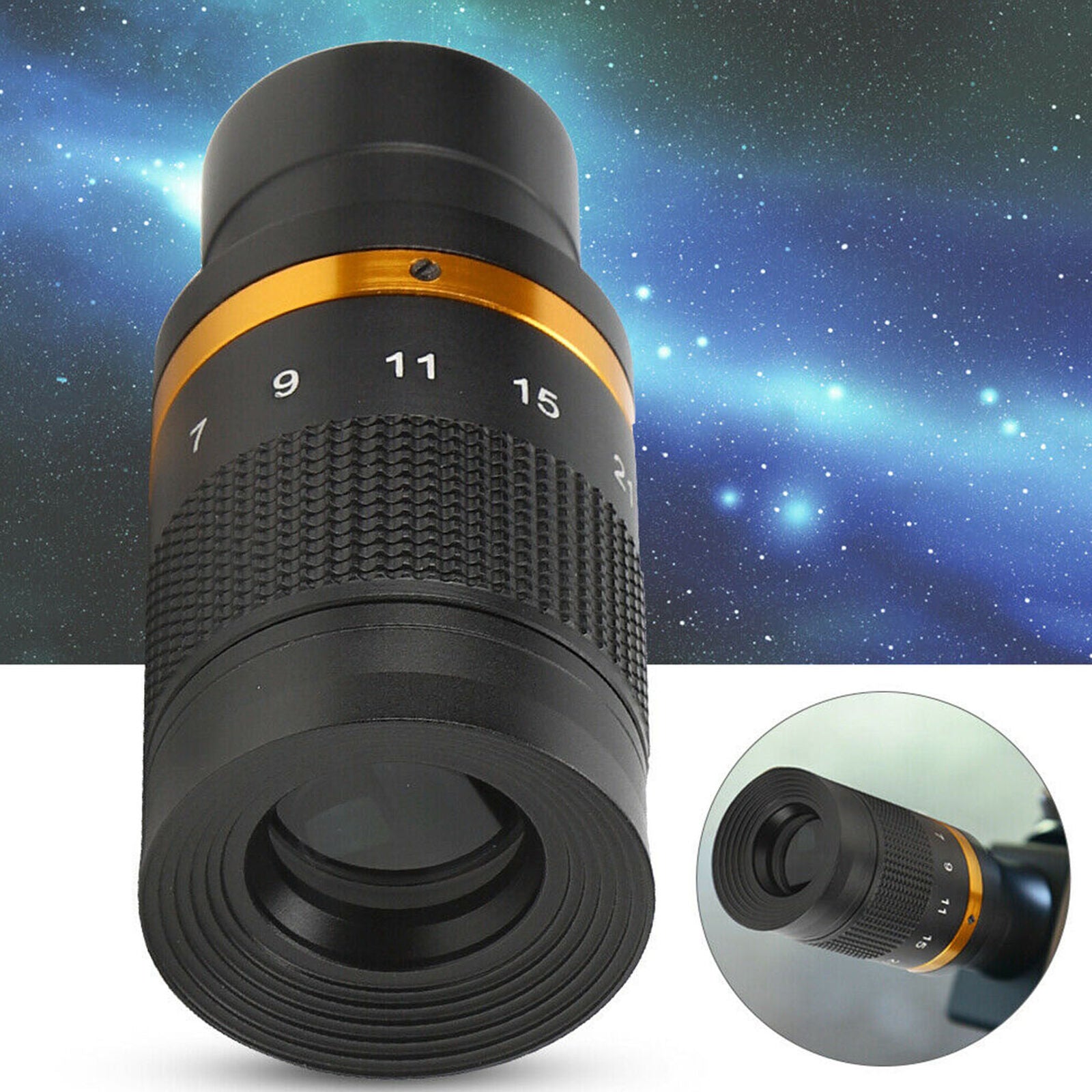 1.25 Inch Telescope Eyepiece 7‑21mm Continuous Zoom Astronomical Telescope Lens
