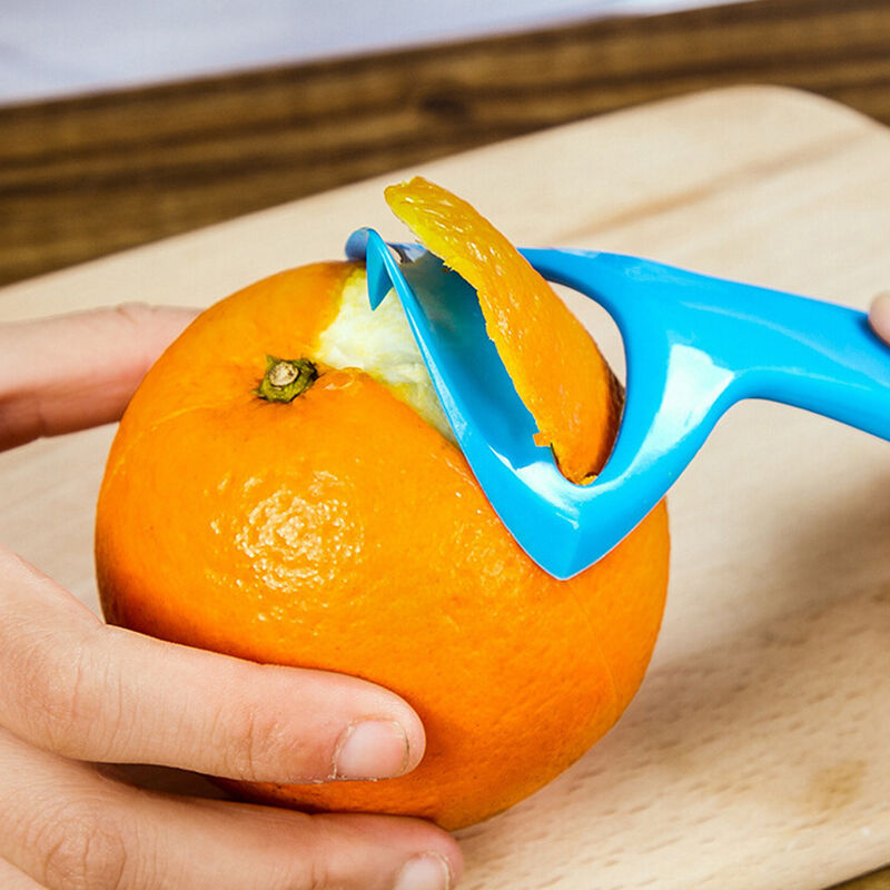 Citrus Orange Opener Peeler Slicer Cutter Plastic Lemon Fruit Skin Remove.l8