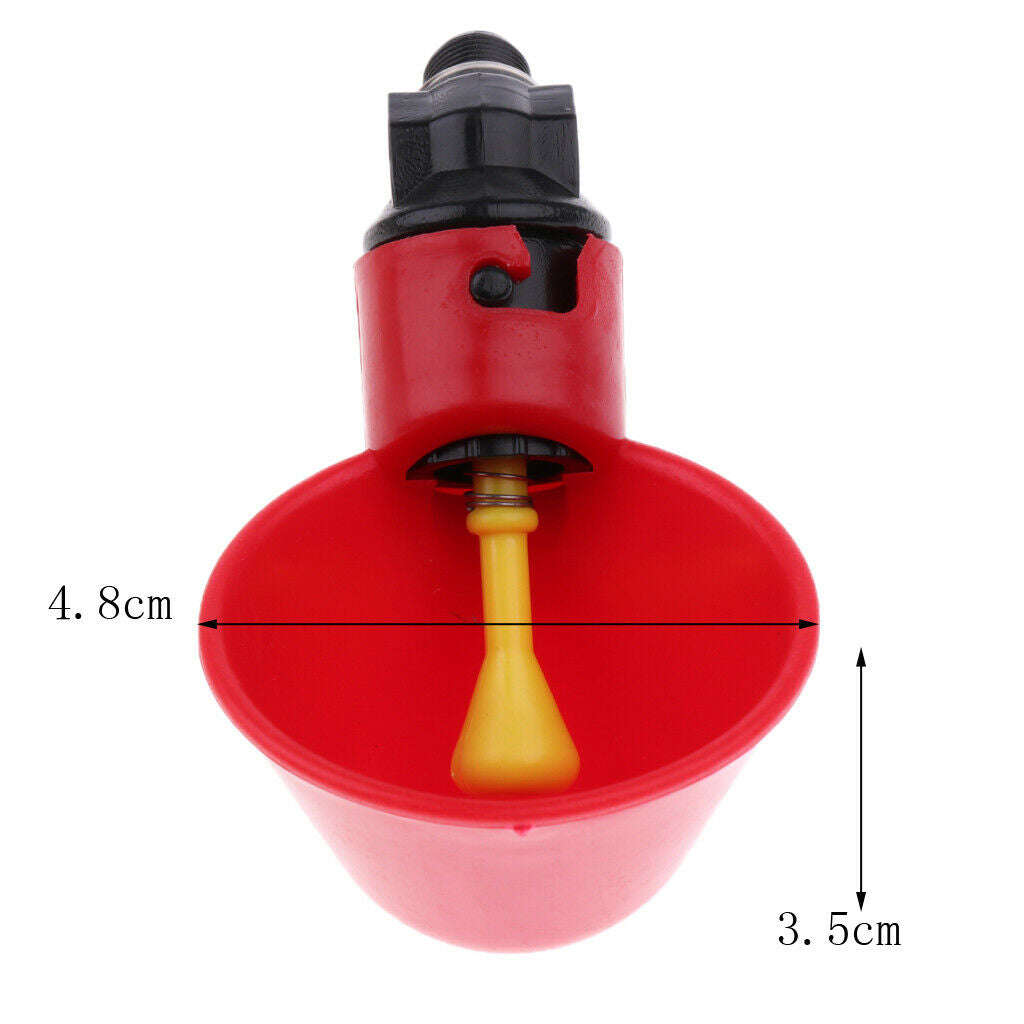 5 Pcs Automatic Pigeon Drinkers ABS Watering Cups Feeder for Cage Coop