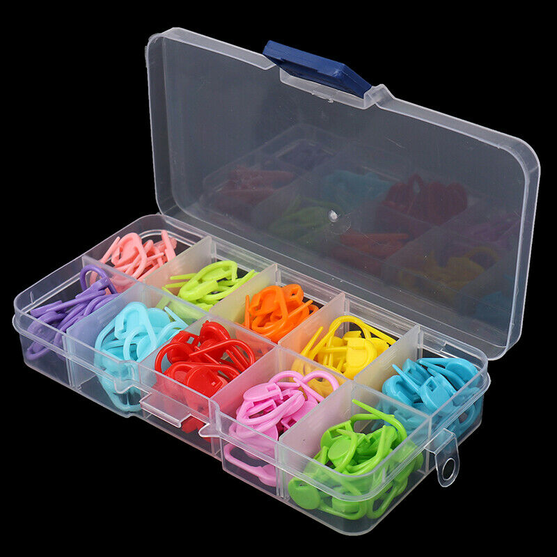 120Pcs Amazing Knitting Crochet Locking Stitch Needle Clip Markers Holder.l8