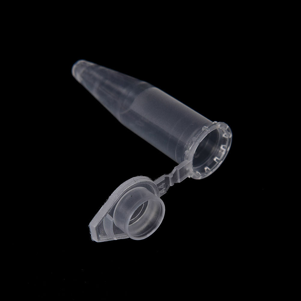 50X 1.5ml Lab Clear Micro Plastic Test Tube Centrifuge Vial Cap Container