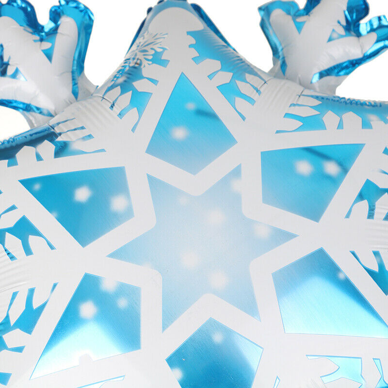 27" Christmas Supplies Foil Balloons Snowflake Winter Ballon Ice Snow Kids To TH