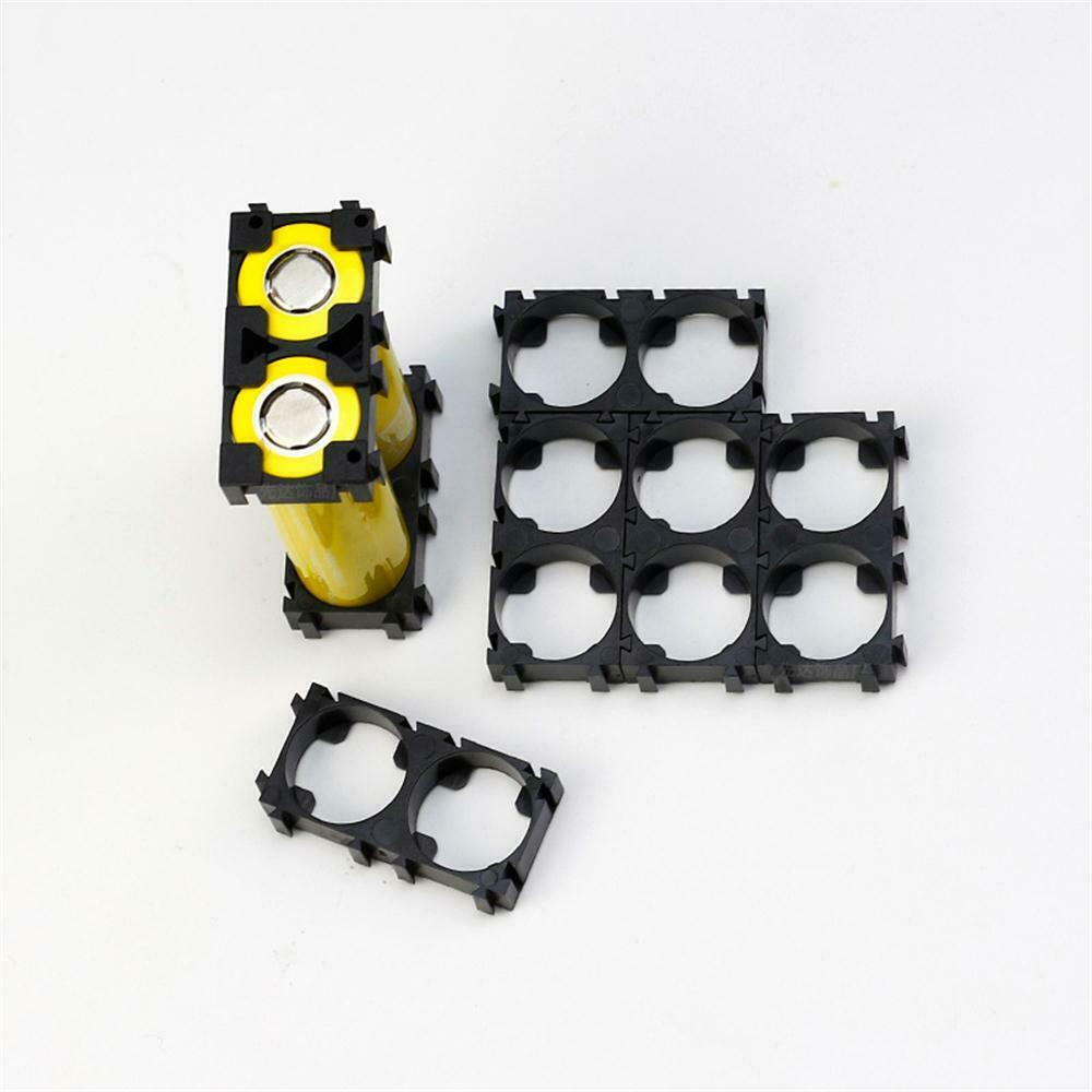 100x 18650 Battery Cell Holder Safety Spacer Radiating Shell Storage Bracket BK