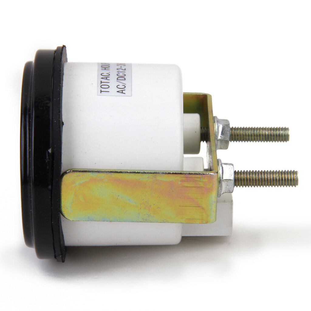 DC/AC 12-36V Round Quartz Hour Meter Hourmeter for Boat Car Truck Engine