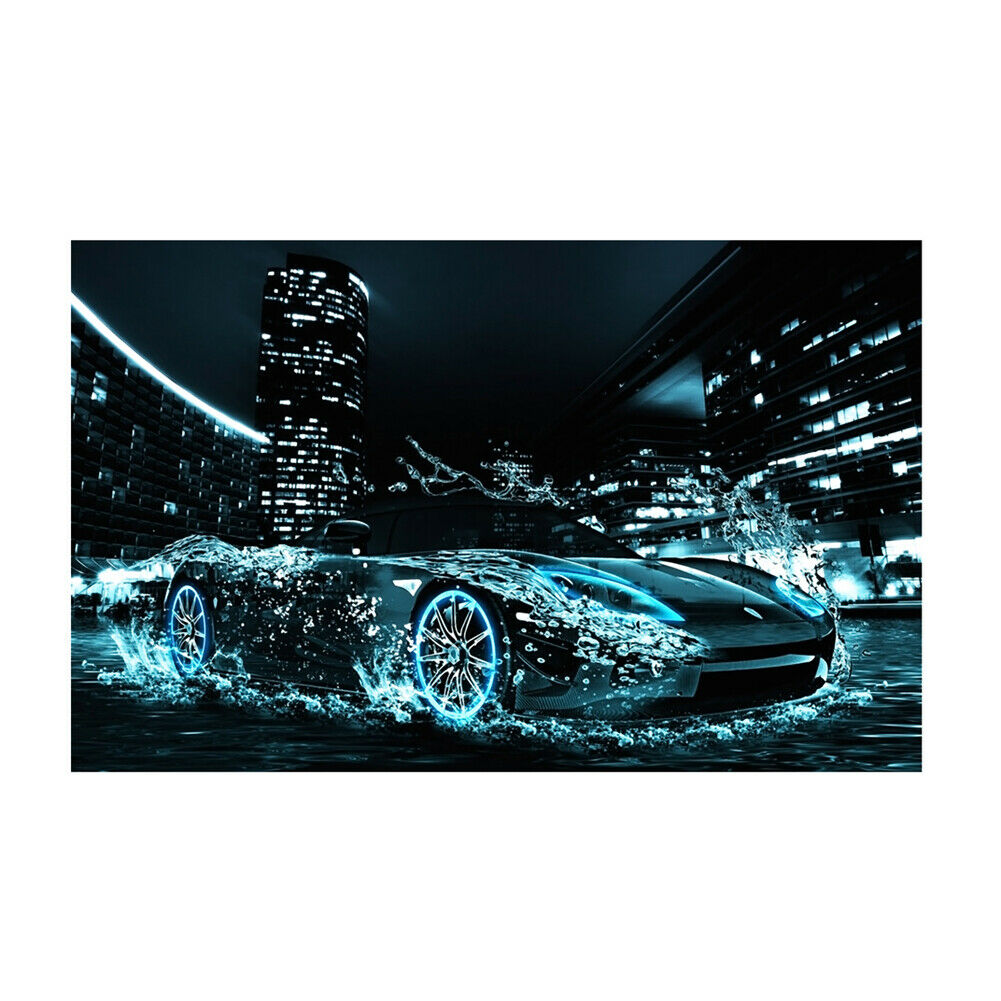 5D DIY Diamond Painting Speed Car Cross Stitch Embroidery Rhinestones Kits @