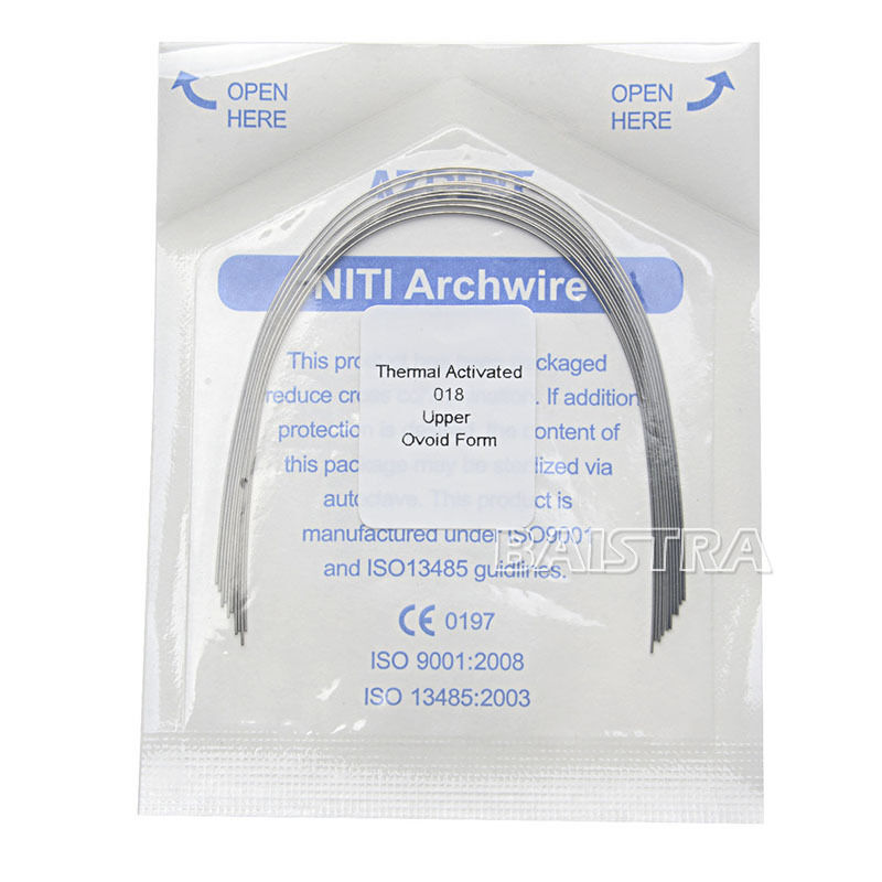 30 X AZDENT Dental Ortho Arch Wires Thermal Activated Niti Round 0.018 Upper