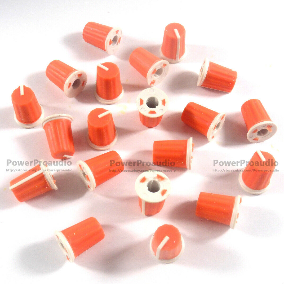 20pcs for Pioneer DJ MIXER DJM Mixer Mixing rubber station knob cap orange color