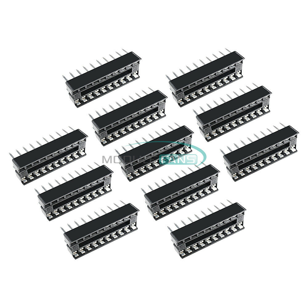 100PCS Integrated Circuit 20-Pins 20pin DIP IC Sockets Adaptor Solder Type MF