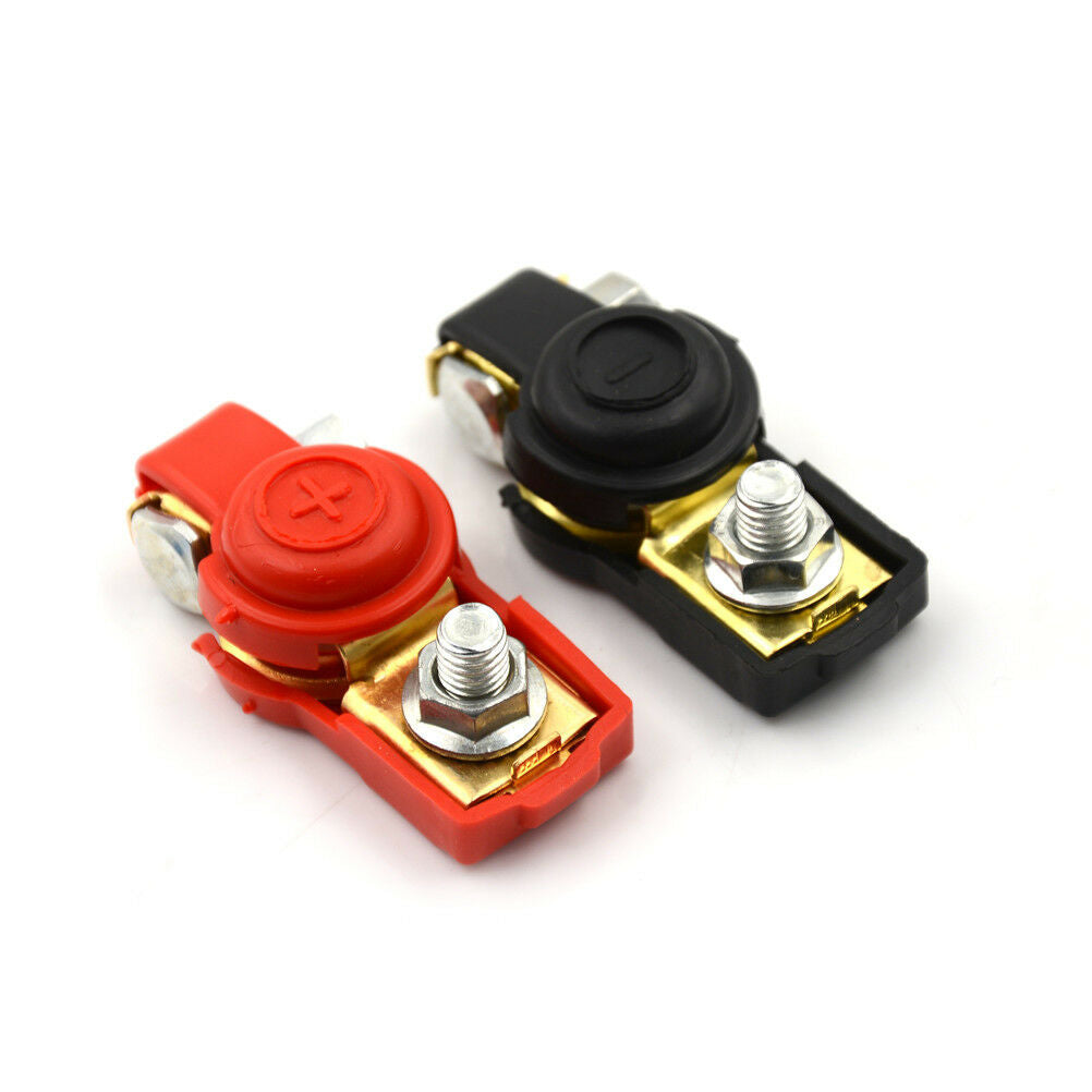 1 Pair Brass Positive Nagative Car Battery Terminal Clamp Clips Connecto.DD