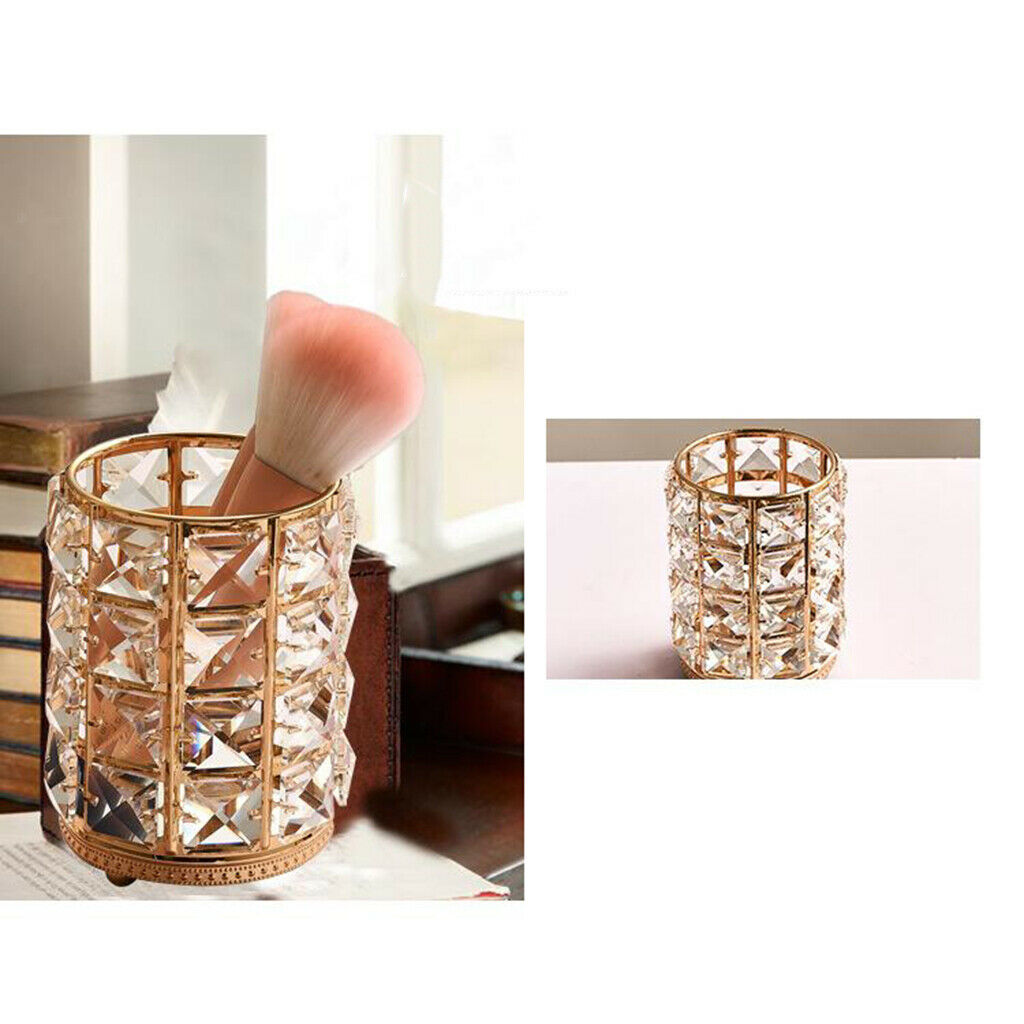 2x Europe Style Makeup Brush Holder Tube Cup Makeup Organizer Bathroom Decor