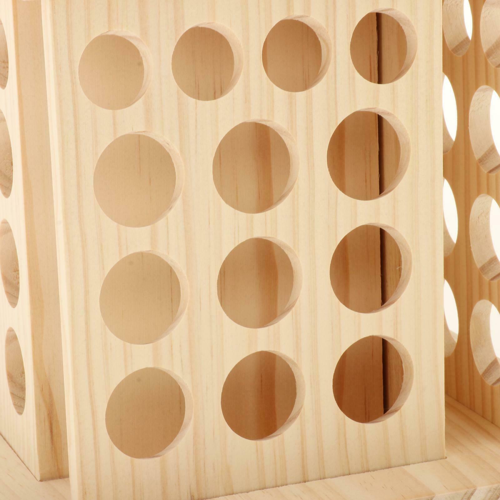 Multi-layer Essential Oil 52 Slot Bottle Display Rack Organizer Storage Box