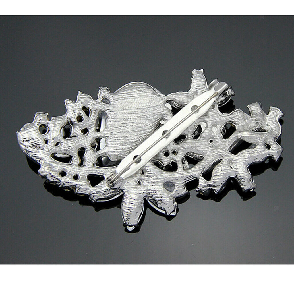 Fashion Brooch for Women Wedding Rhinestone Scarf Clip