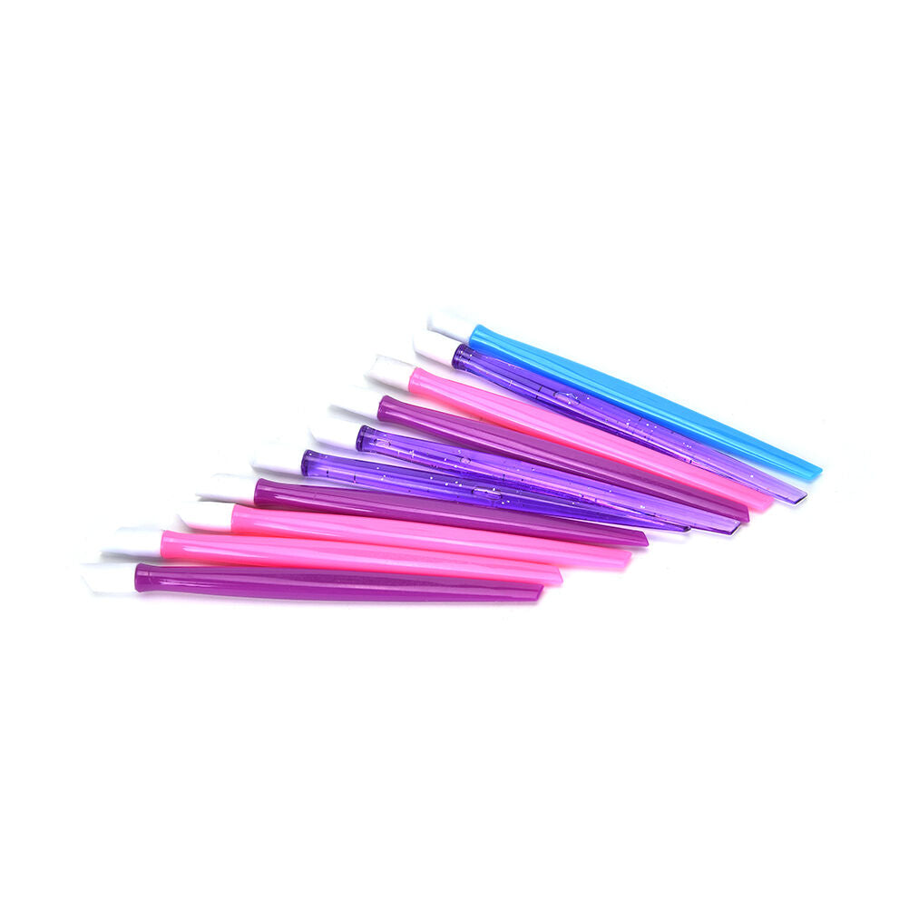10X Cuticle Pusher Plastic Foils Nail Art Hoof Stick Tools Wrap Applicati TwJ.DD