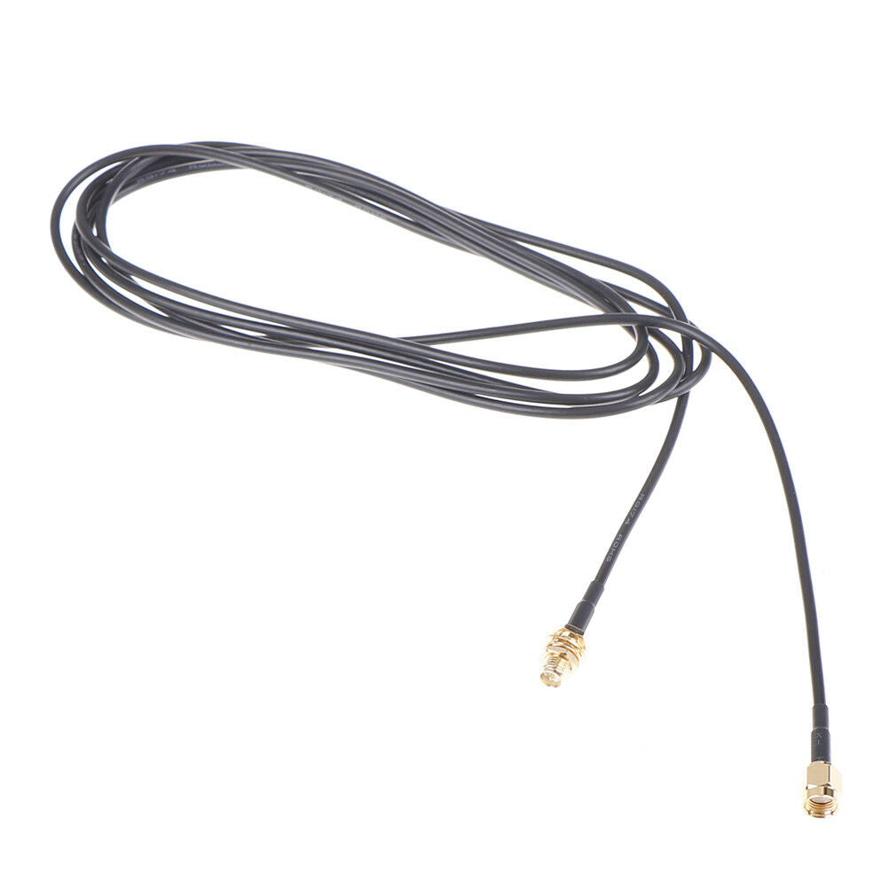 1PC 2m WiFi router antenna extension cable cord RG174 RP-SMA male to femal.l8