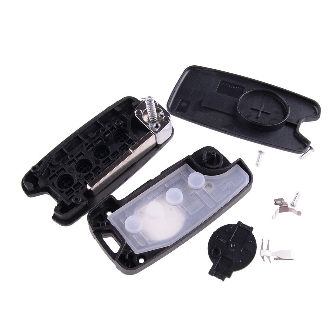 Car Flip Remote Key Case Cover Key Fob Shell Fit For Jeep Renegade 2015-2018
