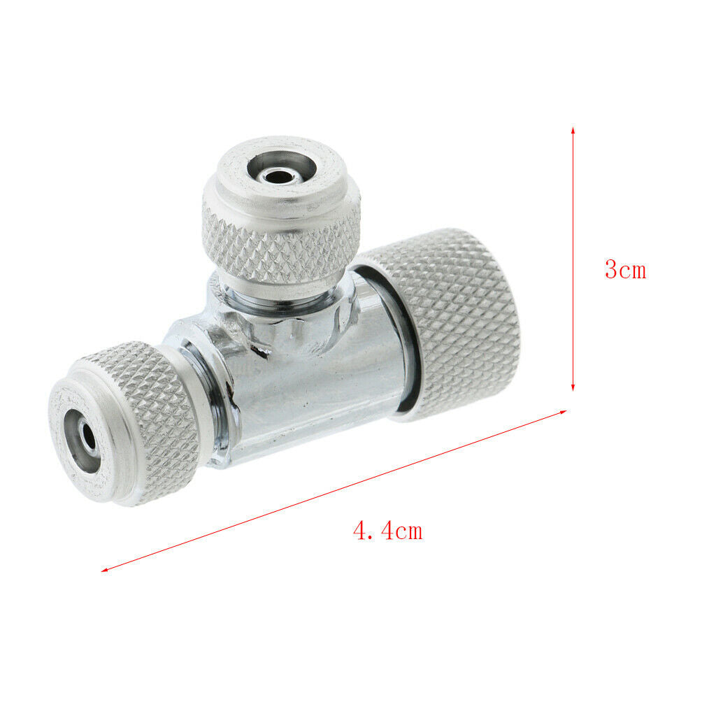 Aquatic CO2 Supplies System Bubble Counter Valve Regulator Dual Head