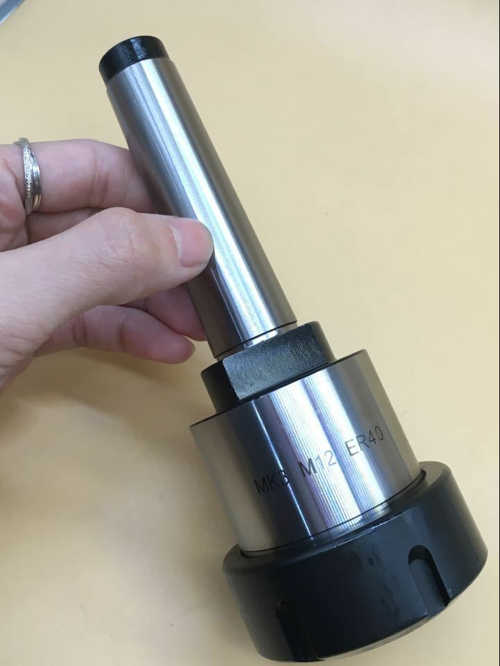 ER40 Collet Chuck Holder with No.3 Morse Taper MT3 Shank M12 Thread [M_M_S]
