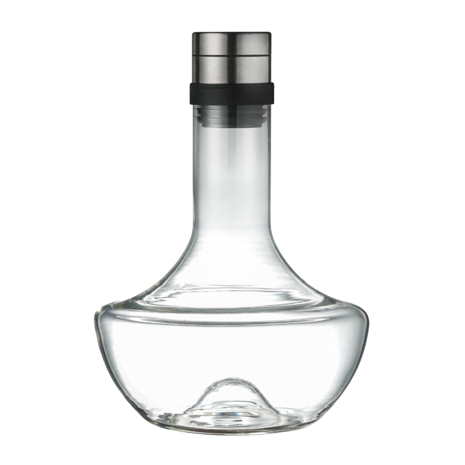 Sophisticated Wine Decanter Hand Blown Lead Free Crystal Carafe with Stopper
