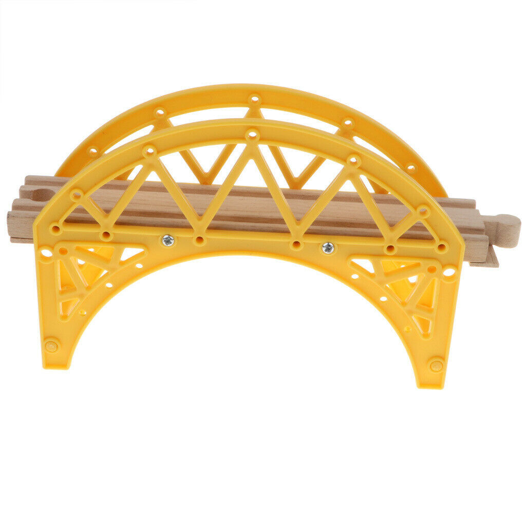 Wooden Train Track Set, Wooden Railway,  Bridge, Viaduct Bridge, Cross Track,