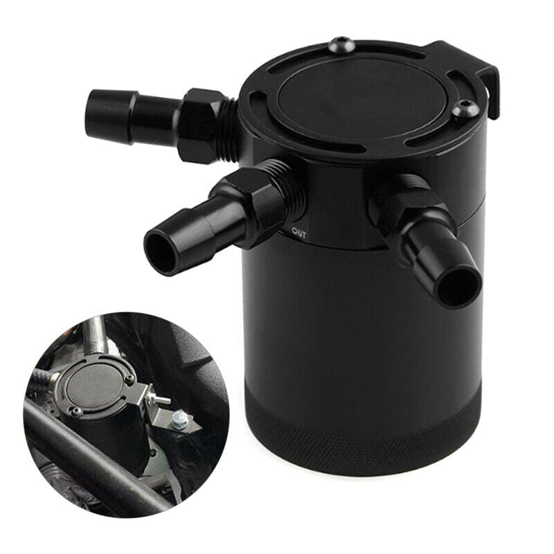 Universal Racing Baffled 3-Port Oil Catch Can/Tank/Reservoir Air-Oil SeparatDEAU
