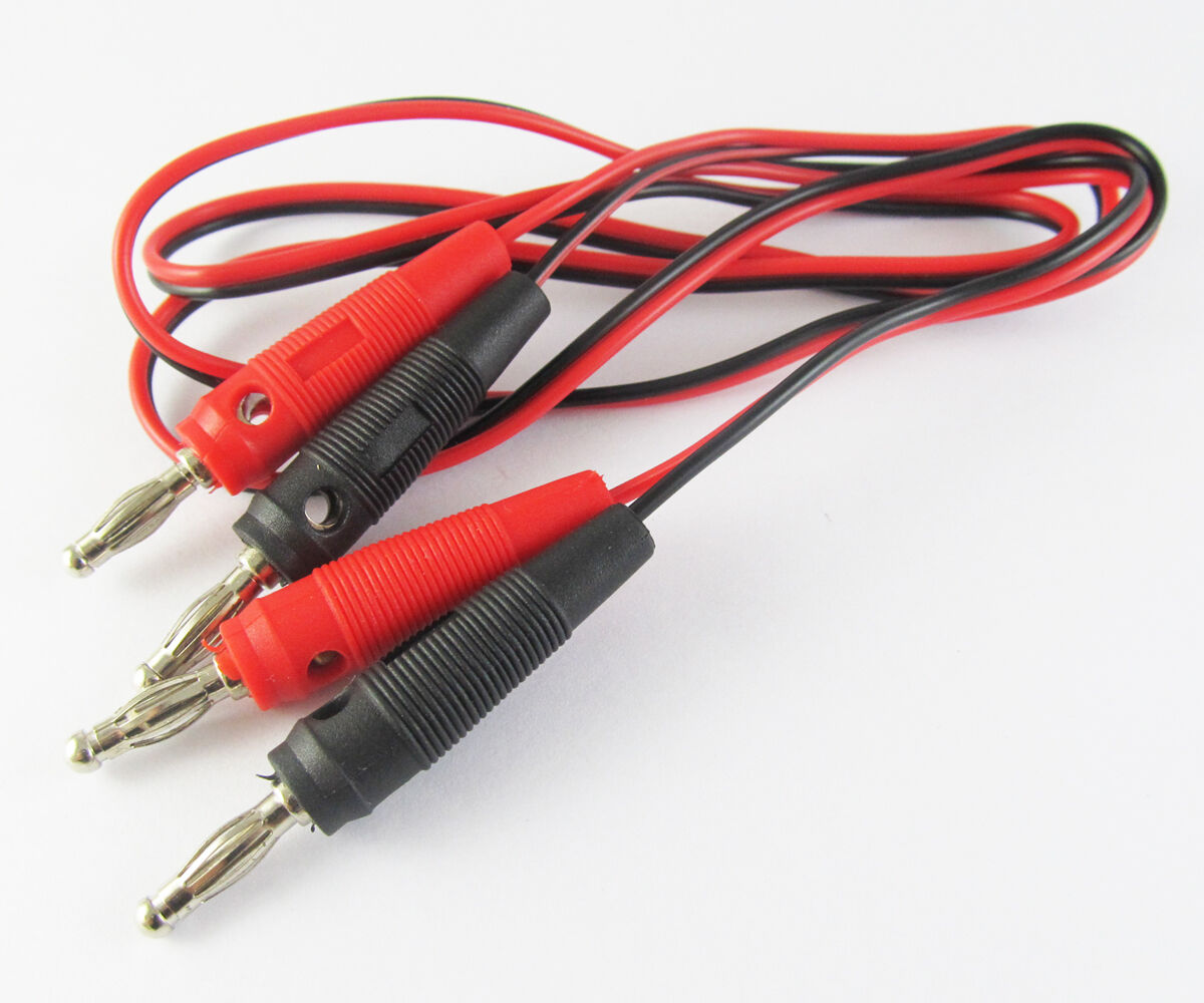 10sets 3.3ft/1m 4mm Banana Plug to Banana Plug Dual 4mm Banana Plug Test Cable