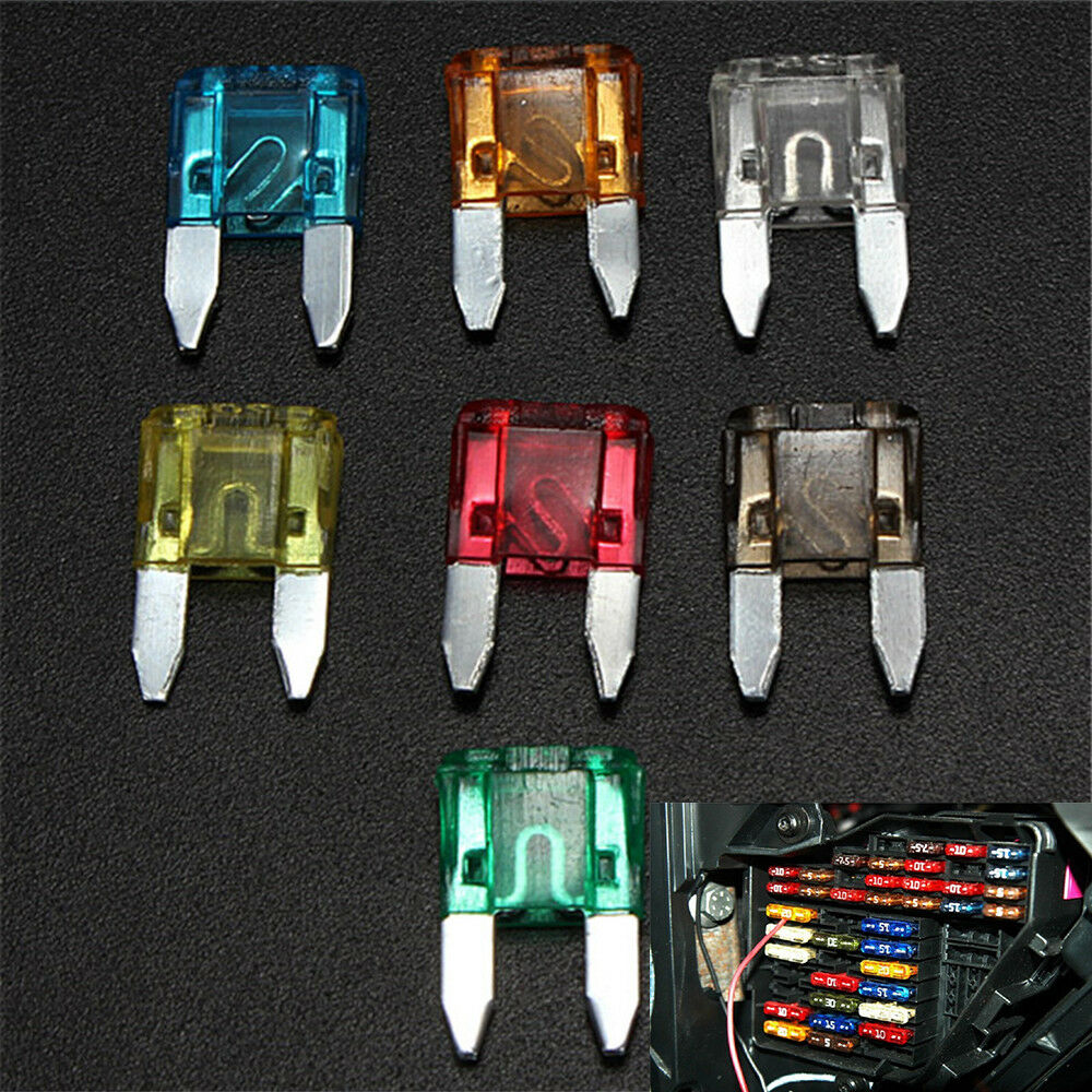 120PCS Car Truck Mini Blade Fuse Set (5/7.5/10/15/20/25/30 AMP) Zinc alloy blade