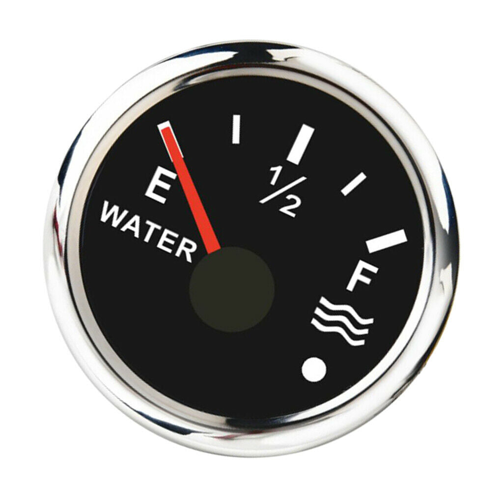 240-33ohms 12 / 24V 52mm Marine Boat Water Tank Level Gauge 2