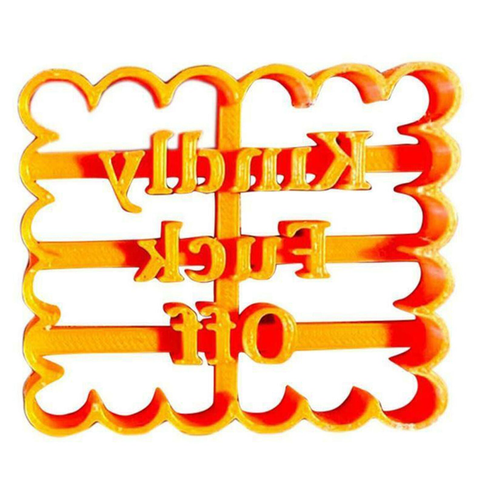 4Pcs Cookie Molds With Good Wishes Cookie Form W/Fun Irreverent Phrases Mould