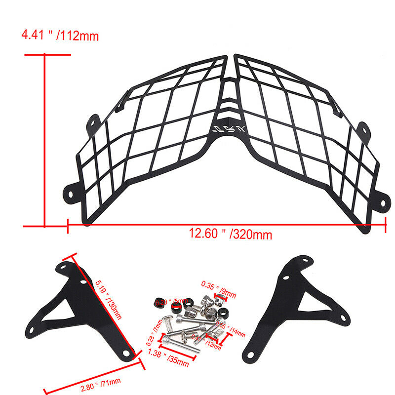 Headlight Grille Guard Cover Protect Fit For Benelli TRK502 Motorcycle Dirt Bike