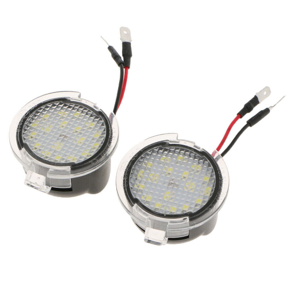 2PCS 6500K 18LED Side Mirror Puddle Light fits For Ford F-150 Explorer 11-18