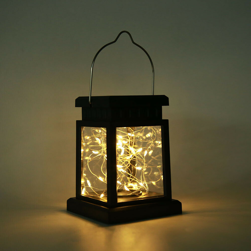 30 LED Solar String Light Lantern Waterproof Yard Garden Decor Hanging Lamp @