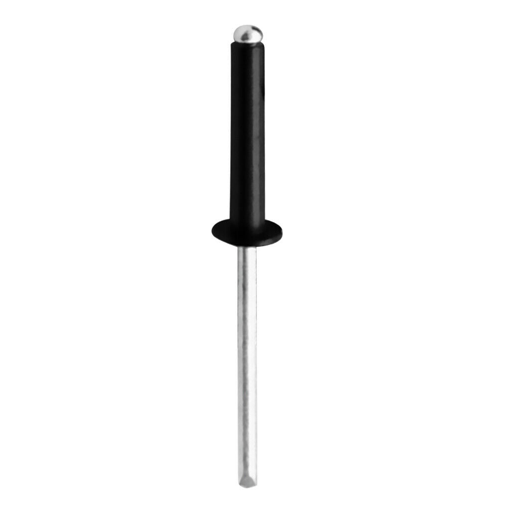 36 Pieces M5 Aluminum Small Head Black Open End Blind   Kayak Rivet M5x25